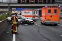 VU Auffahrunfall A 3 Rich Oberhausen kurz vor AS Koeln Dellbrueck P141